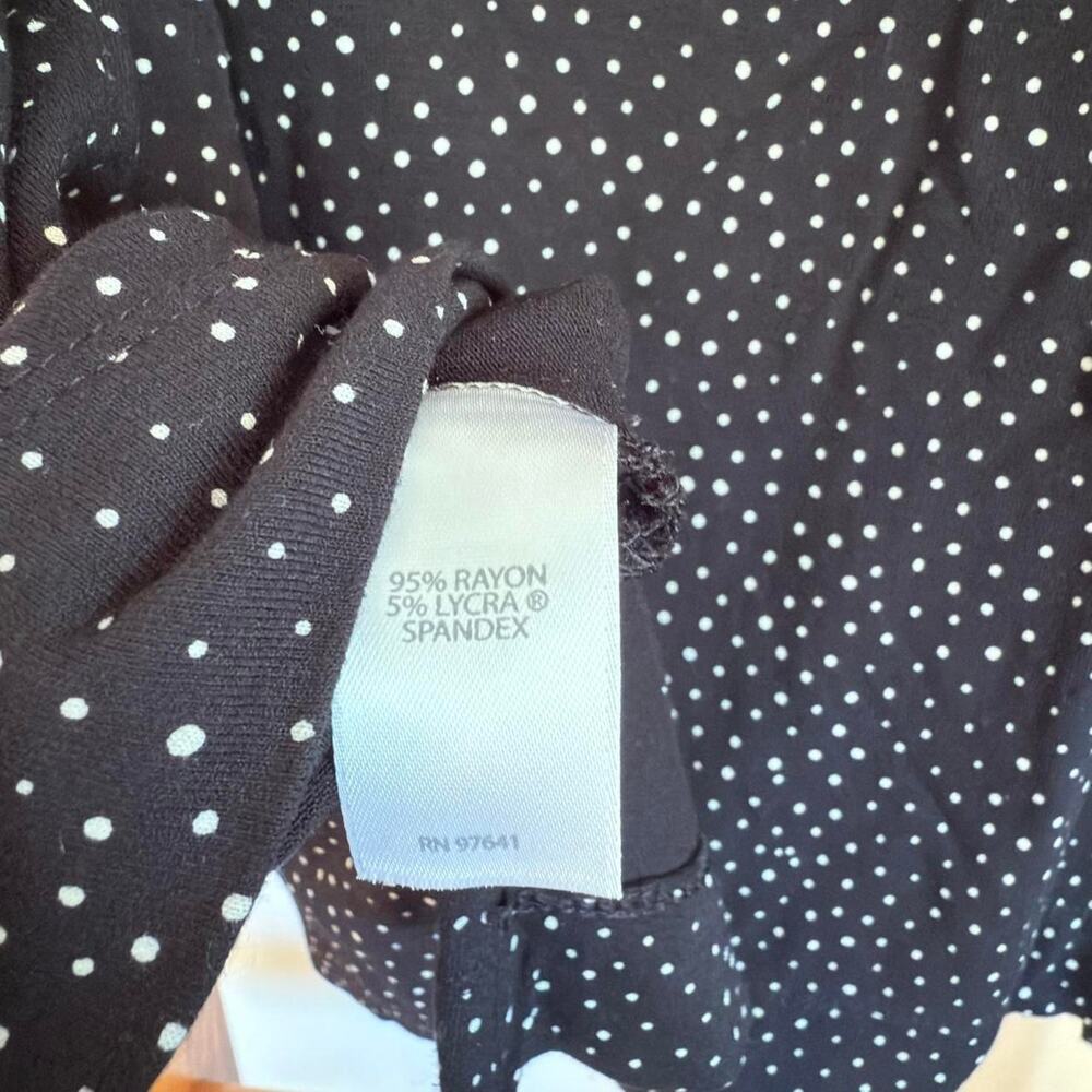J. Jill Black and White Polka Dot Tank Top XSP - Picture 4 of 5